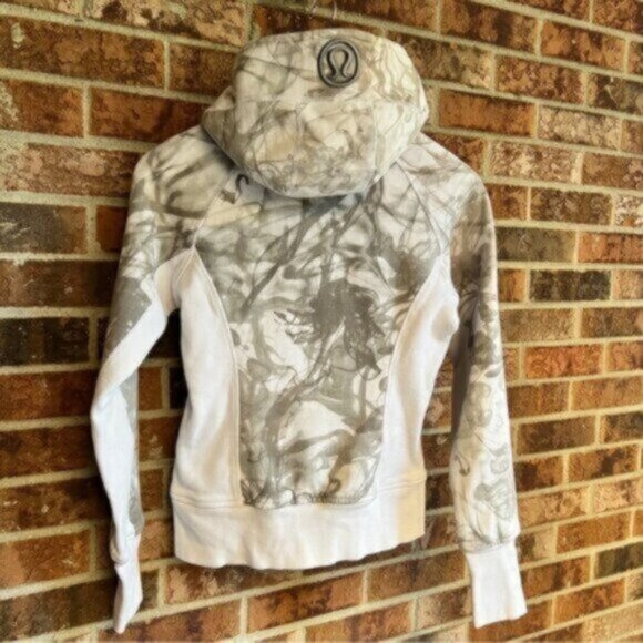 Lululemon * Scuba Hoodie Jacket Unicorn Tears Size 4 Jacket thick soft Rare - Picture 1 of 10